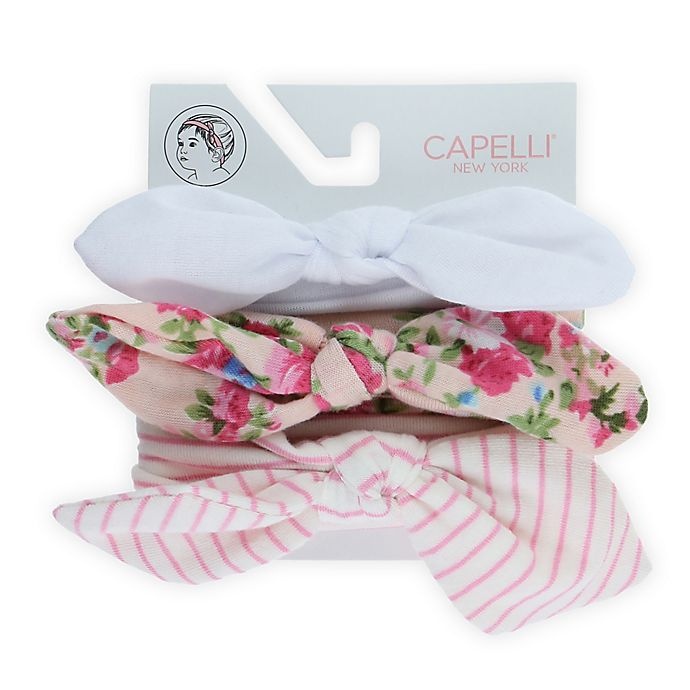 slide 2 of 2, Capelli New York Knot Bow Headbands, 3 ct