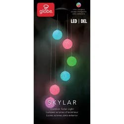 Globe RGB Hanging Outdoor Solar Wind Chimes