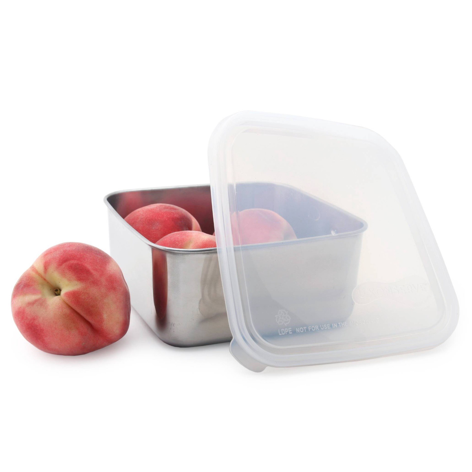 slide 1 of 3, U Konserve To-Go Container Large - Clear, 1 ct