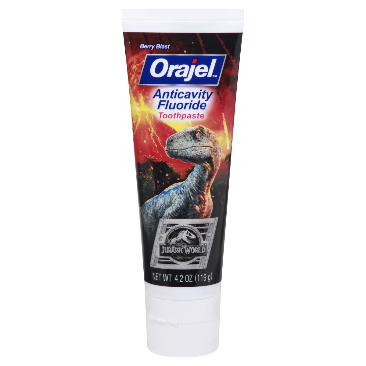 Orajel Toothpaste, Anticavity Fluoride, Berry Blast, Jurassic World 4.2