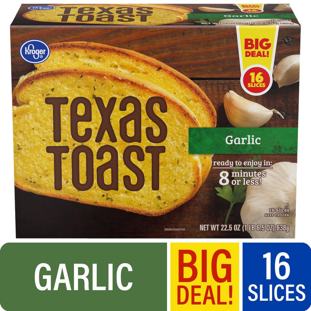 slide 1 of 1, Kroger® Garlic Texas Toast BIG DEAL!, 16 ct