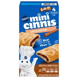 Pillsbury Mini Cinnis, Pull-Apart Cinnamon Rolls, 4 Rolls, 9.16 oz