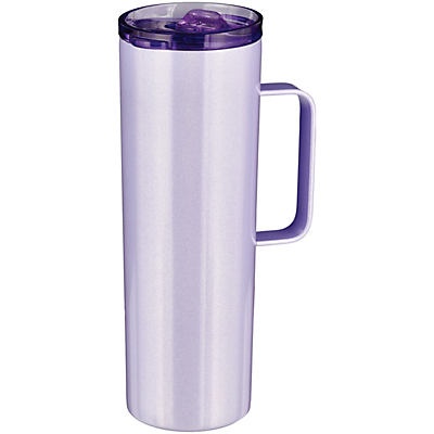 slide 1 of 1, Haven & Key Lavendar Summer Stainless Steel Slim Tumbler with Handle, 20 oz