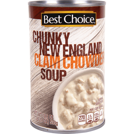 slide 1 of 1, Best Choice Chunky New England Clam Chowder Soup, 18.8 oz