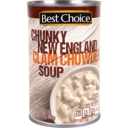 Best Choice Chunky New England Clam Chowder Soup - 18.8 oz