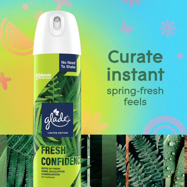 slide 25 of 29, Glade Air Freshener Spray, Fresh Confidence Limited Edition, Fragrance Infused with Essential Oils, 100% Natural Propellent, 8 oz, 8 oz