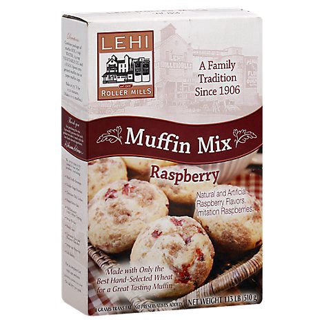 slide 1 of 1, Lehi Roller Mills Raspberry Muffin Mix, 18 oz