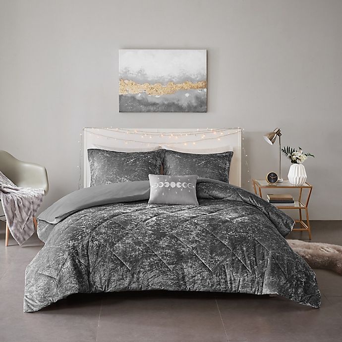 slide 1 of 12, Intelligent Design Felicia Twin/Twin XL Duvet Cover Set - Grey, 3 ct