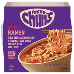 Annie Chun's Spicy Ramen Soup Bowl 5.43 oz