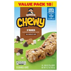 Quaker Chewy Granola Bars S'mores 0.84 Oz 18 Count