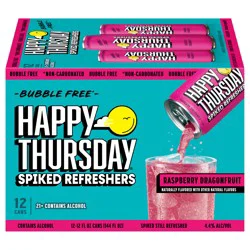 Happy Thursday Raspberry Dragonfruit Spiked Refreshers 12 - 12 fl oz Cans