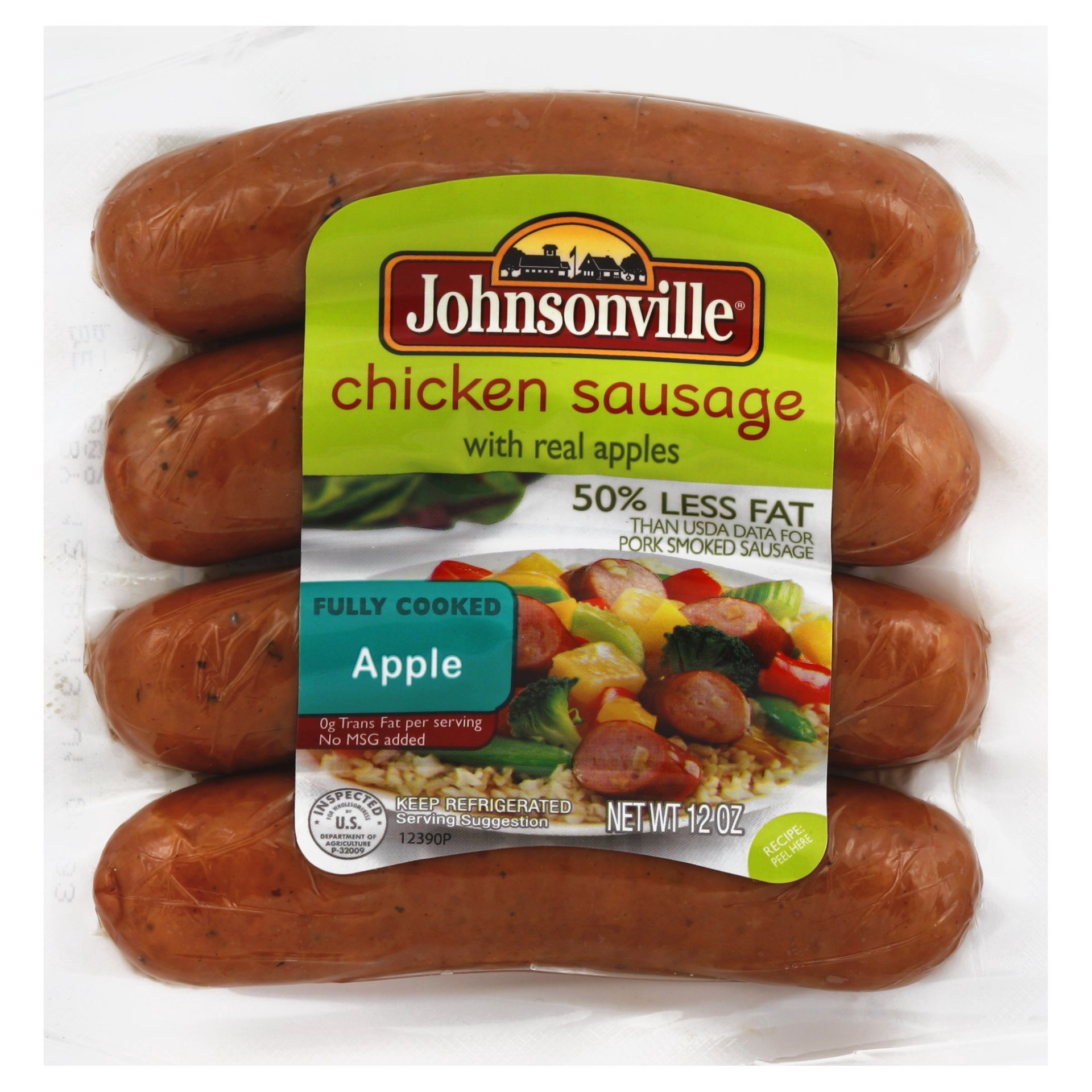 slide 1 of 2, Johnsonville Apple Chicken Sausage, 12 oz