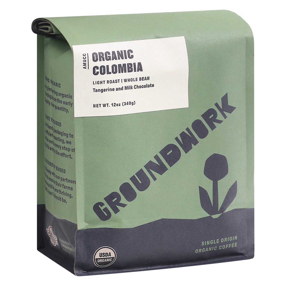 slide 8 of 10, Groundwork Coffee Colombia Whole Bean - 12 oz, 12 oz