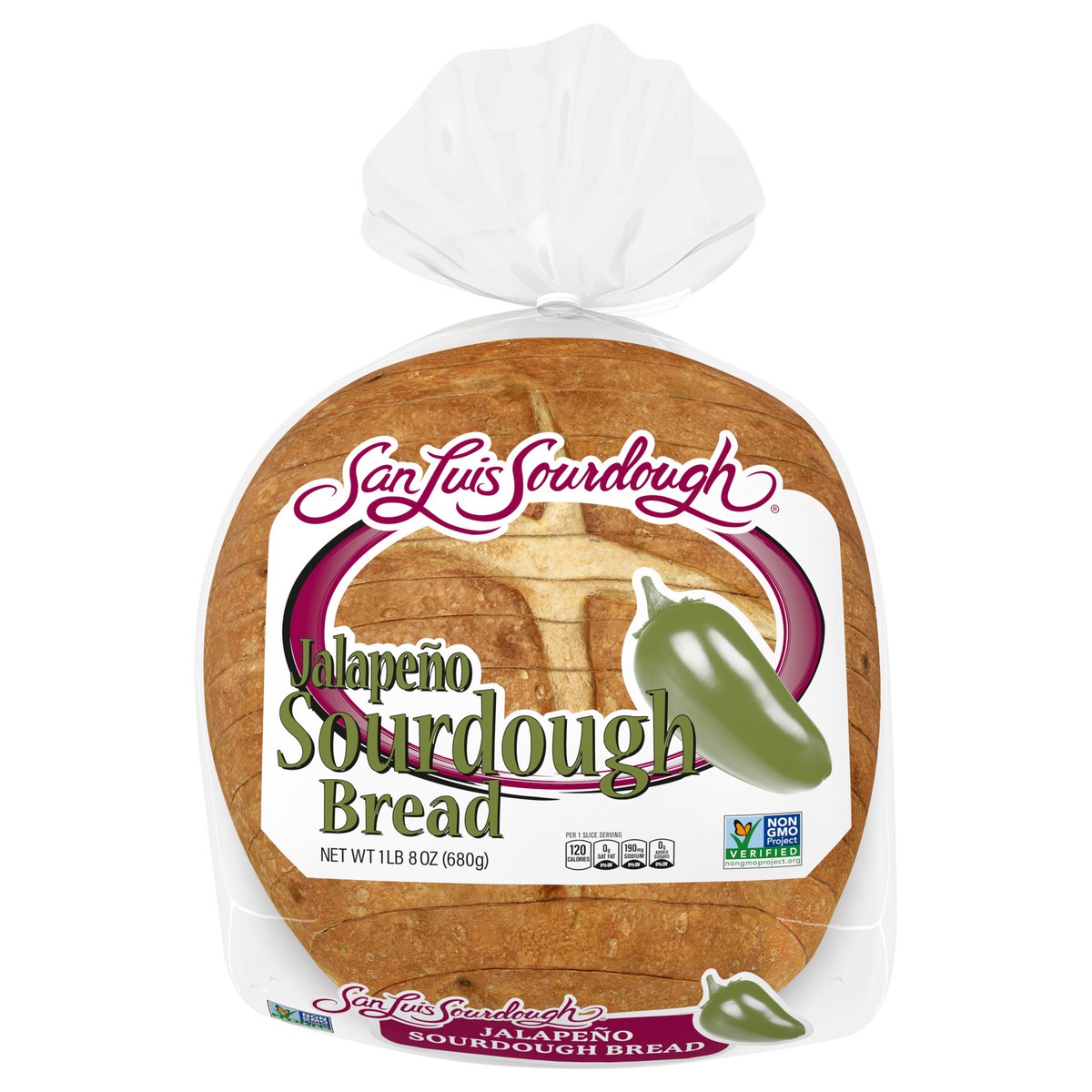 slide 1 of 13, San Luis Sourdough Jalapeno Sourdough Bread, 24 oz, 24 oz