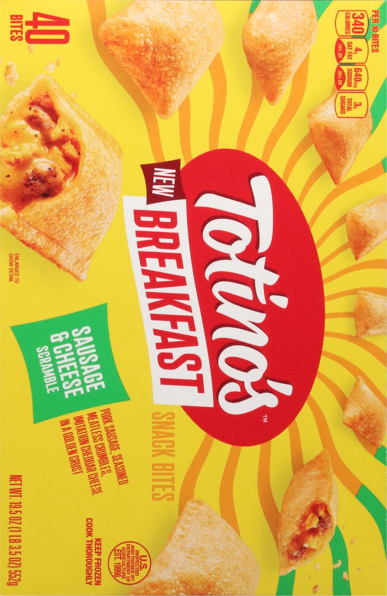 slide 9 of 17, Totino's Sausage & Cheese Scramble Breakfast Snack Bites 40 CT, 40 ct