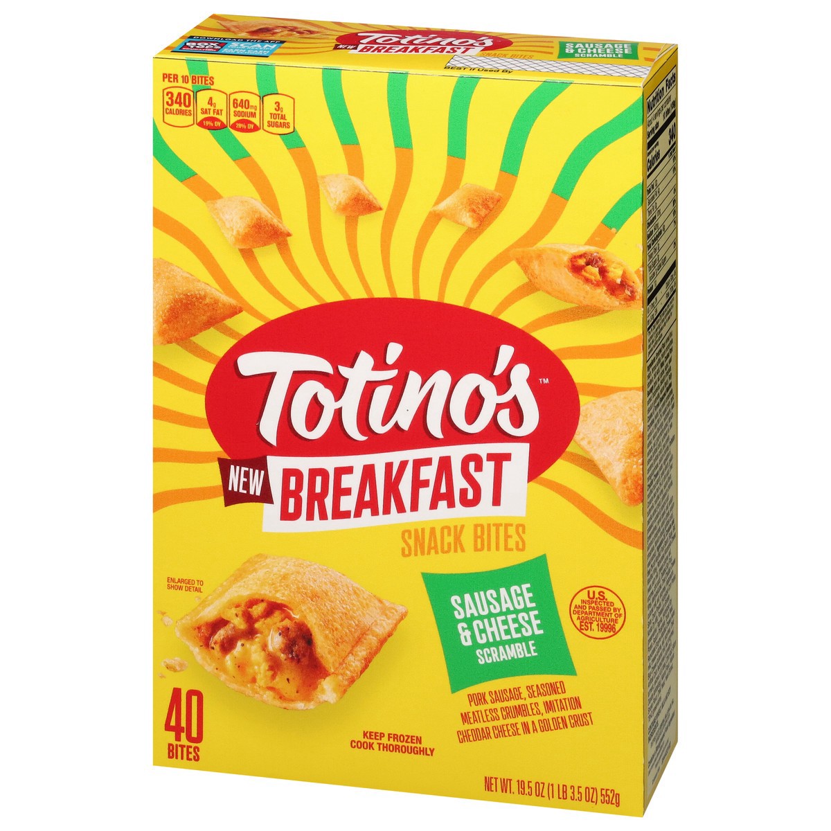slide 5 of 17, Totino's Sausage & Cheese Scramble Breakfast Snack Bites 40 CT, 40 ct
