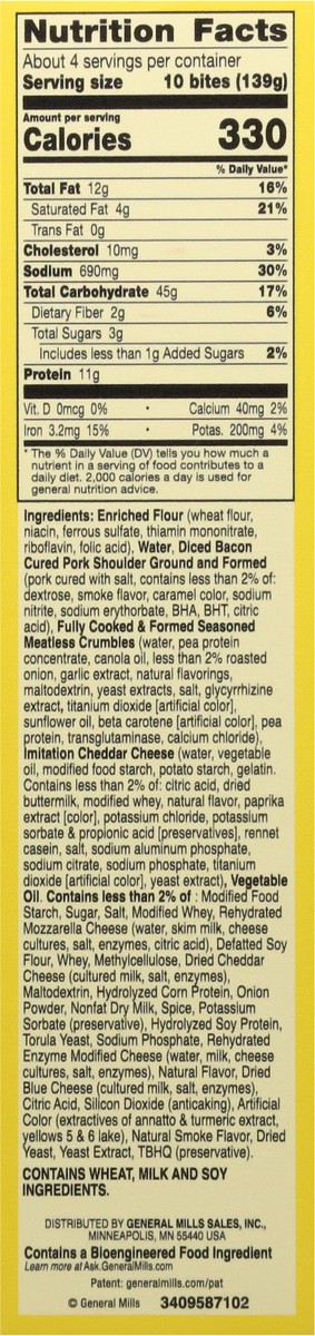 slide 16 of 16, Totino's Pork Shoulder Bacon & Cheese Scramble Breakfast Snack Bites 40 CT, 40 ct