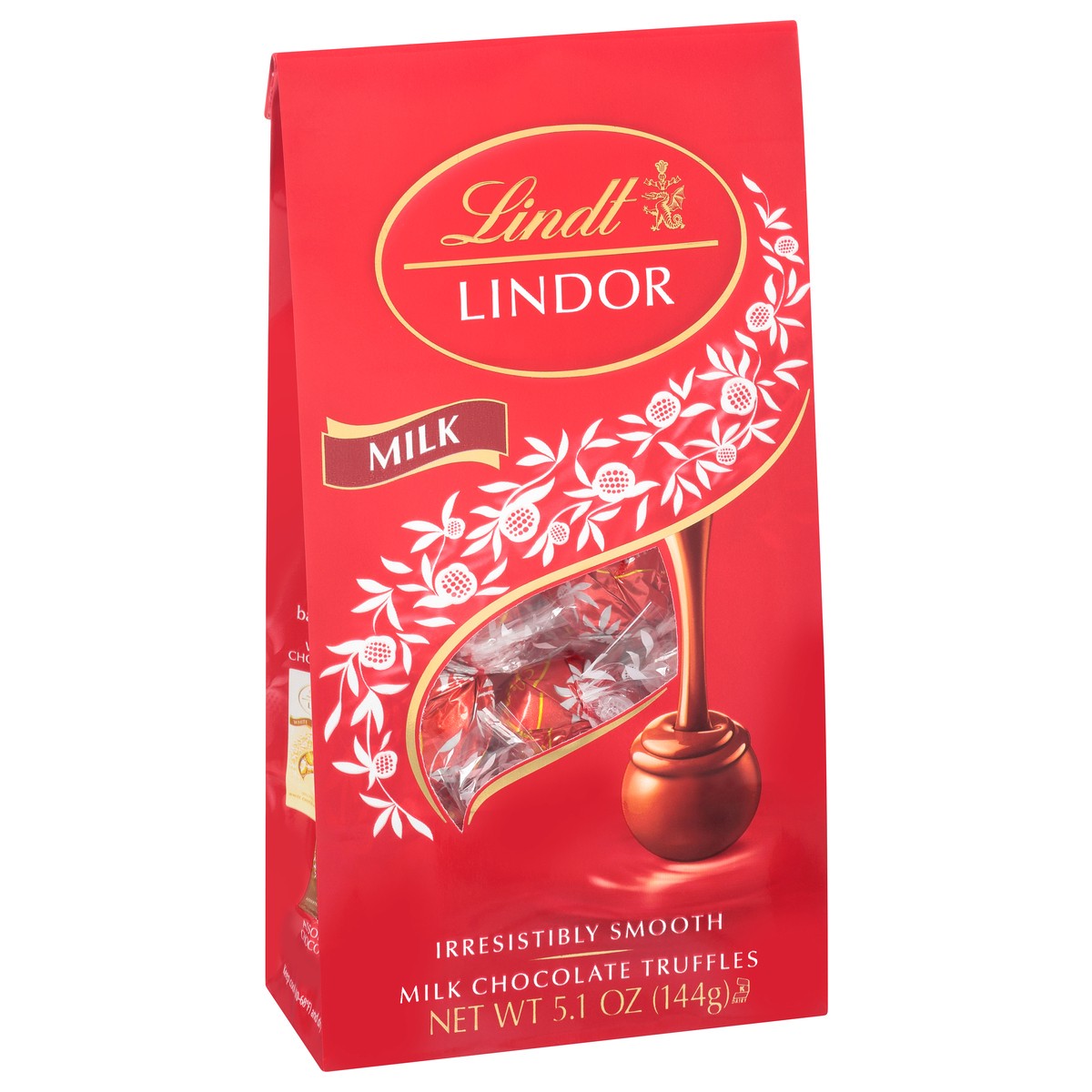 slide 6 of 12, Lindt LINDOR Milk Chocolate Candy Truffles, Chocolates with Smooth, Melting Truffle Center, 5.1 oz. Bag, 5.1 oz