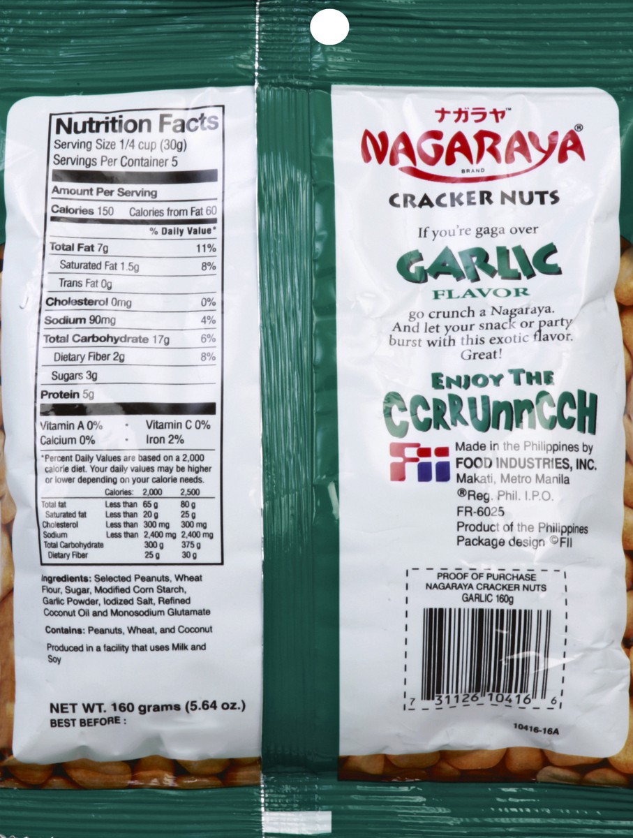 slide 4 of 8, Nagaraya Cracker Nuts 160 g, 5.64 oz