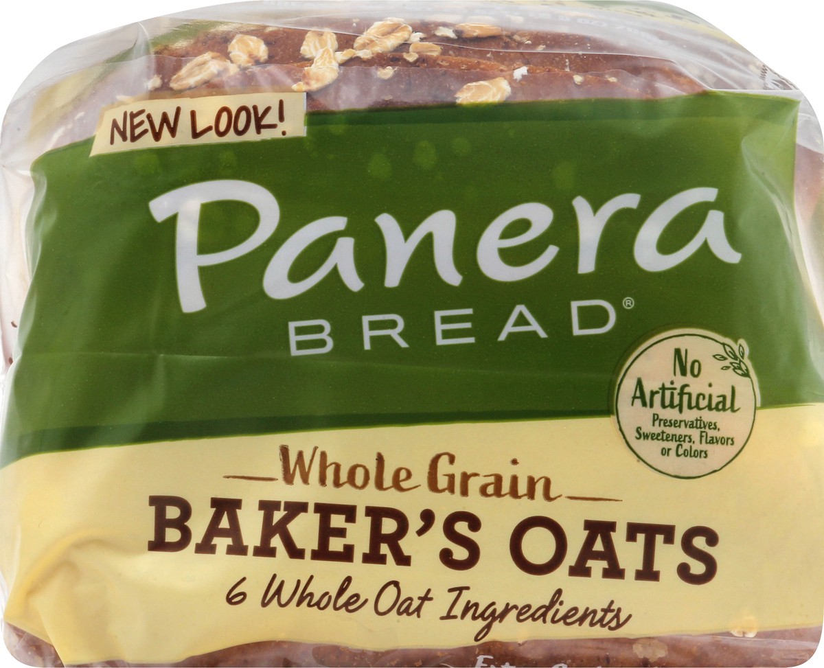 slide 6 of 9, Panera Bread Whole Grain Baker's Oats Sliced Bread, 25 oz
