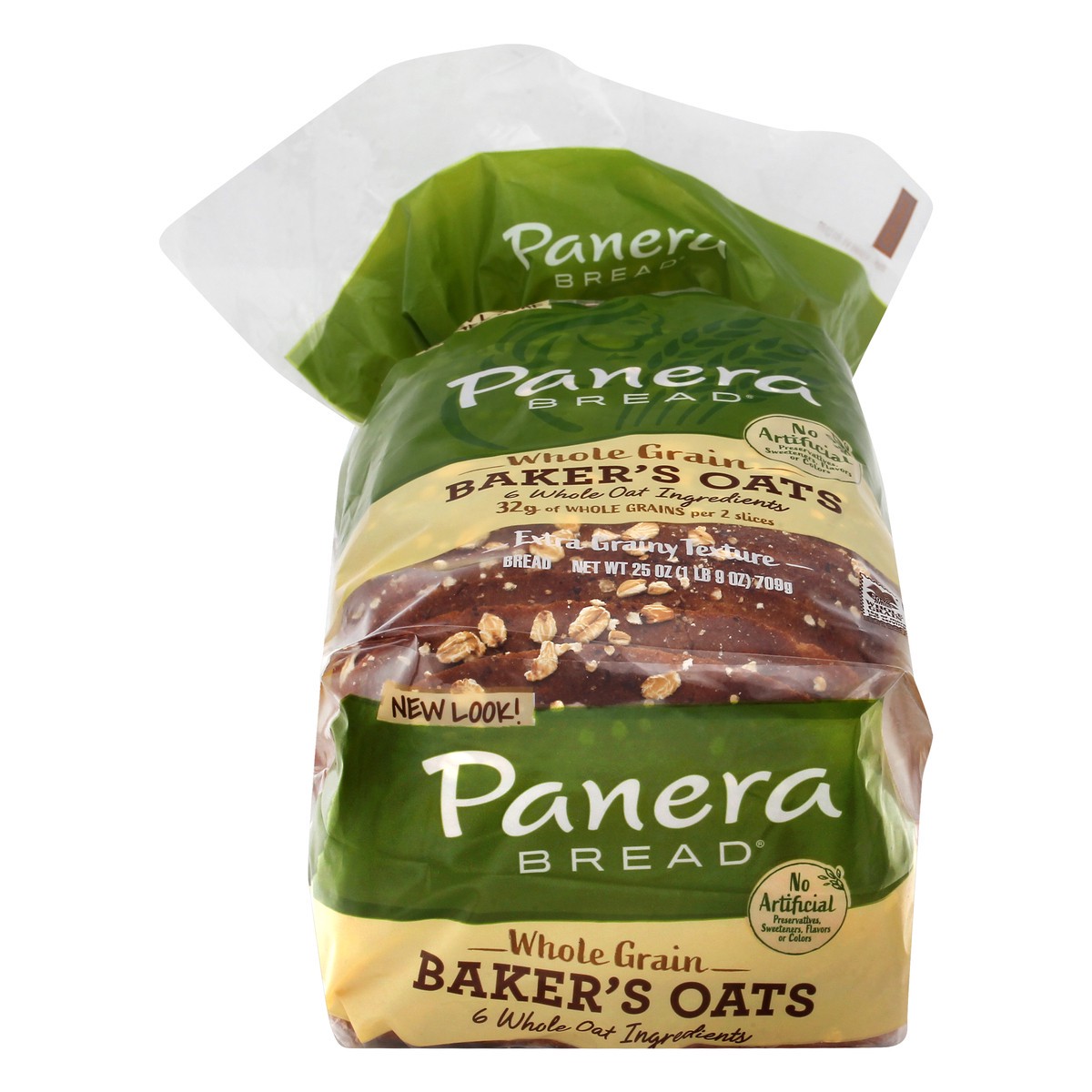 slide 1 of 9, Panera Bread Whole Grain Baker's Oats Sliced Bread, 25 oz