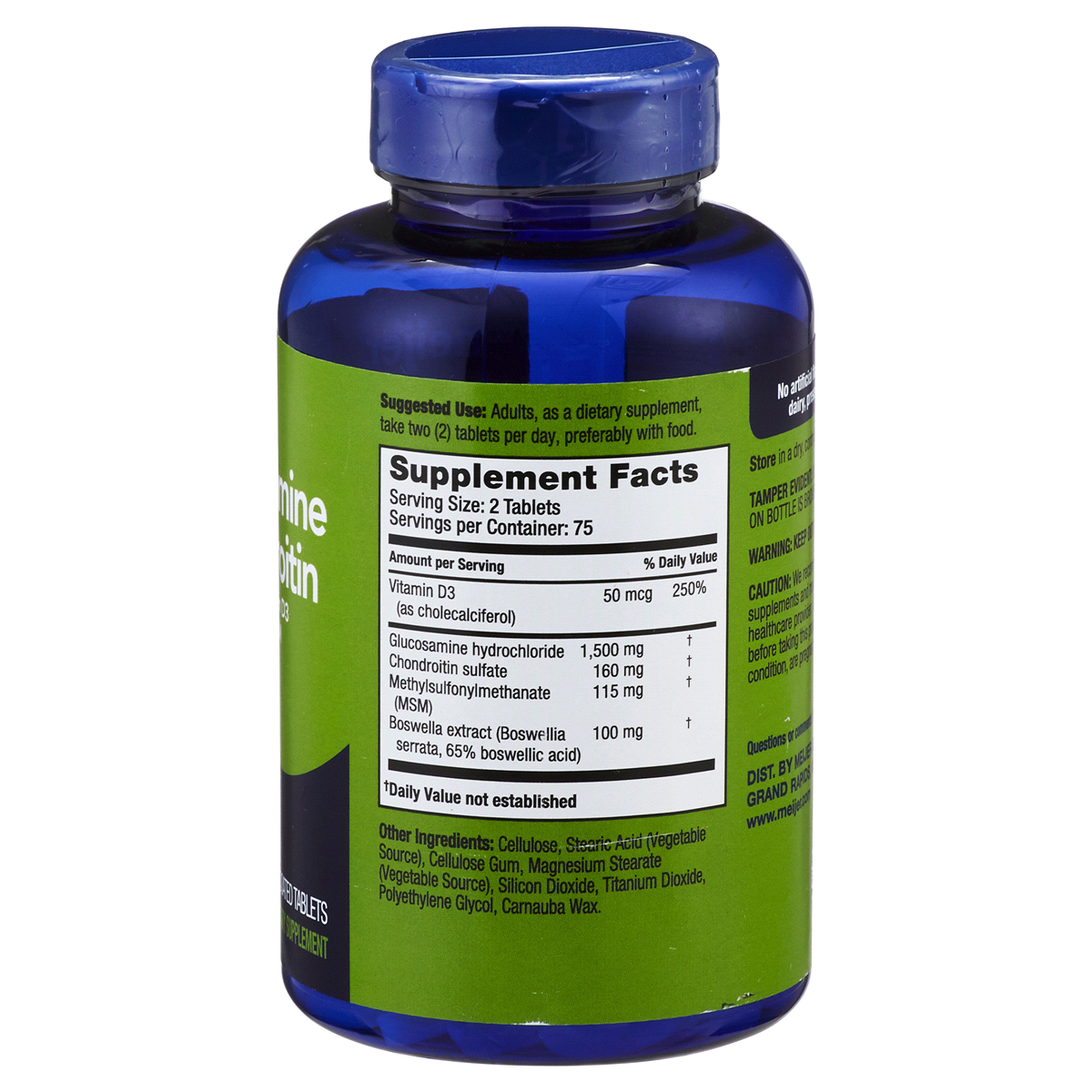 Meijer Glucosamine Chondroitin with Vitamin D & MSM 150 ct Shipt