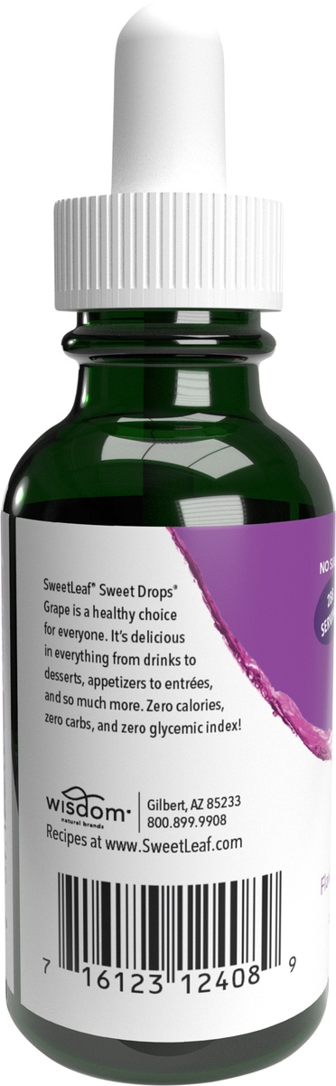 slide 7 of 8, SweetLeaf Steviaclear Grape Flavored Liquid, 2 fl oz