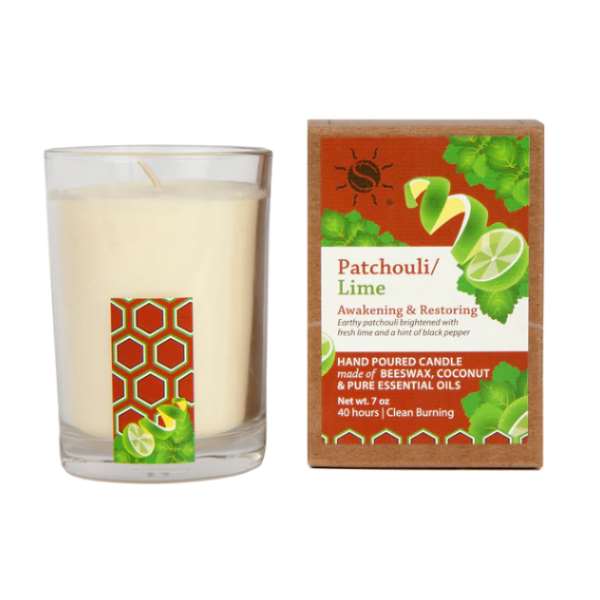 slide 1 of 1, Sunleaf Naturals Patchouli Lime Filled Candle, 1 ct