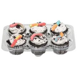 Harris Teeter Dirt Worm Cookies & Cream Cupcakes