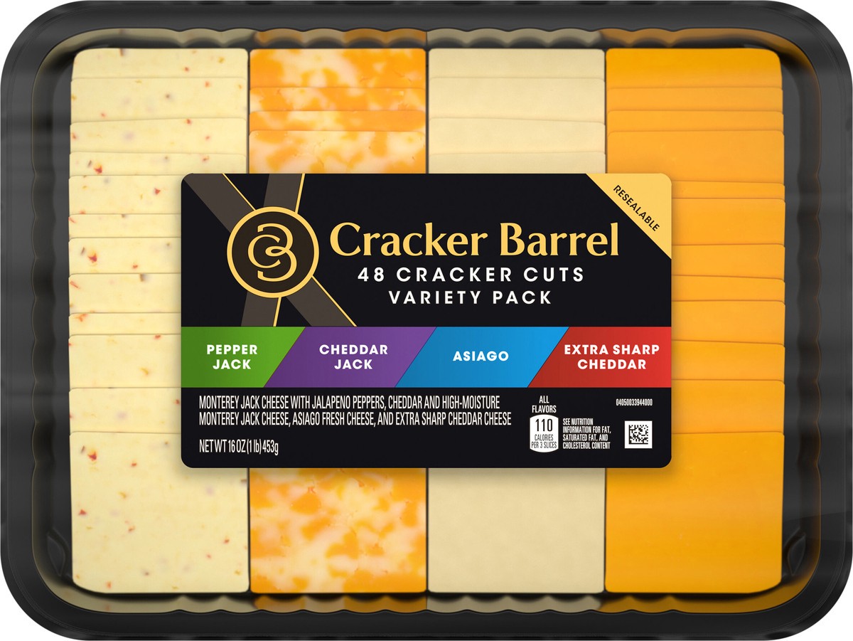 slide 13 of 13, Cracker Barrel Kraft Cracker Barrel Cracker Cuts, 48 ct
