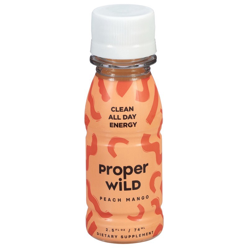 slide 1 of 1, Proper Wild Peach Mango Energy Shots 2.5 fl oz, 2.5 fl oz