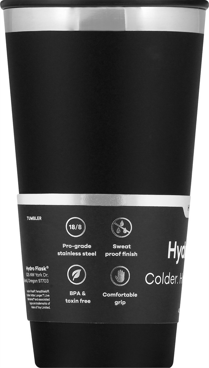 slide 10 of 11, Hydro Flask 16 Ounce Black Hydration Tumbler 1 ea, 1 ea