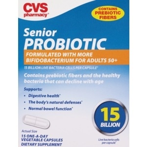 slide 1 of 1, CVS Health Senior Probiotic Capsules, 15 ct