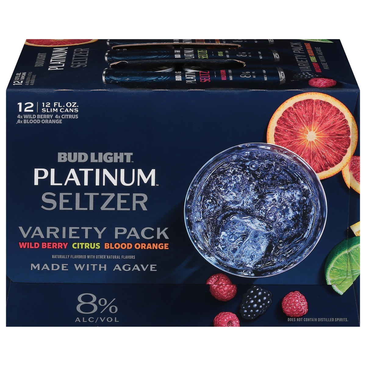 slide 1 of 9, Bud Light Platinum Seltzer Variety Pack, Hard Seltzer, Gluten Free, 12 Pack, 12 FL OZ Slim Cans, 8% ABV, 12 ct; 12 fl oz