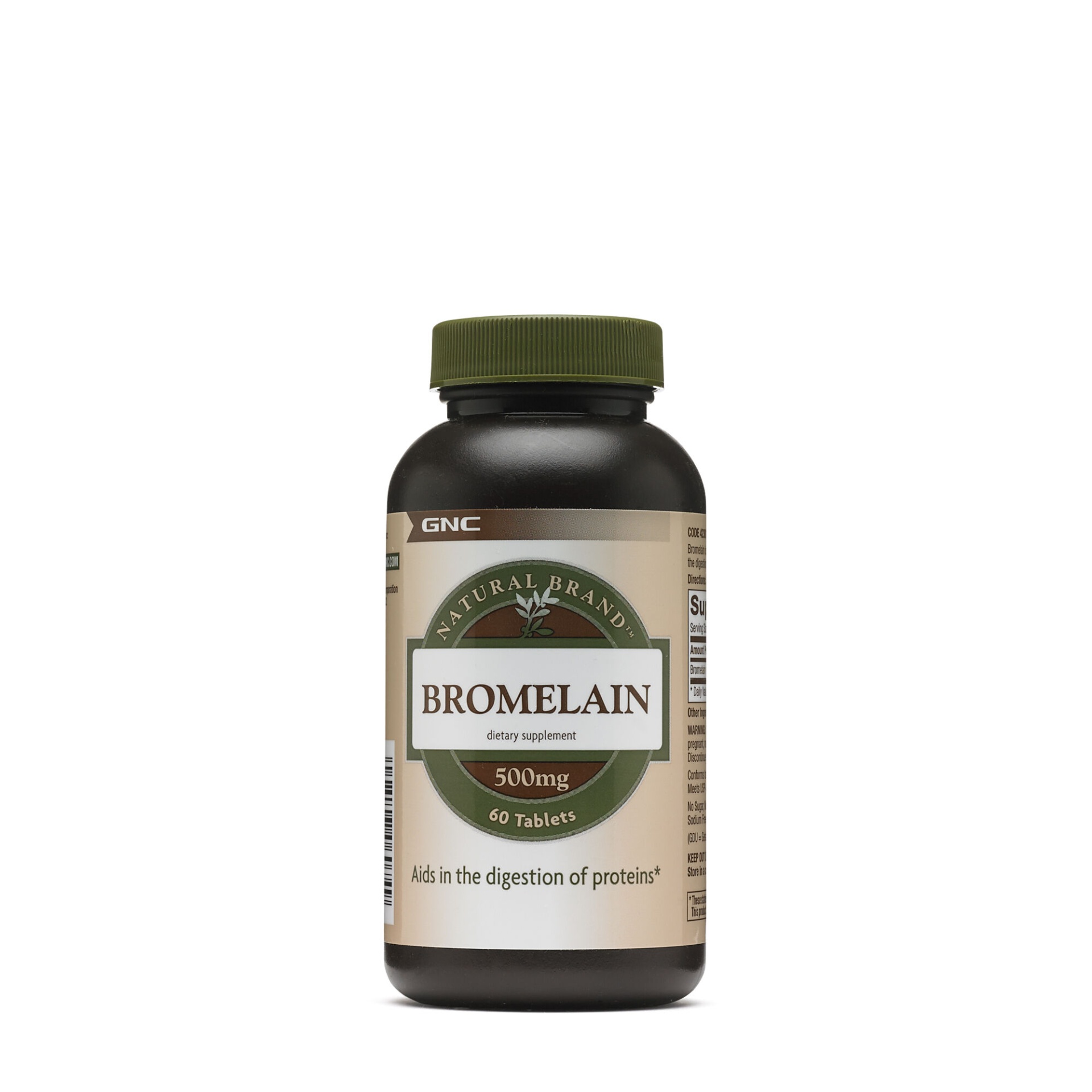 slide 1 of 1, GNC Natural Brand Bromelain 500mg, 60 ct