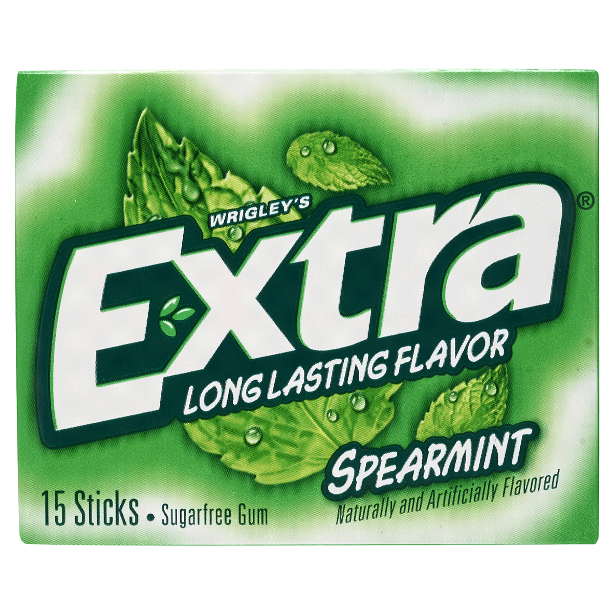 slide 1 of 5, Extra Spearmint Sugar-Free Gum, 15 pc
