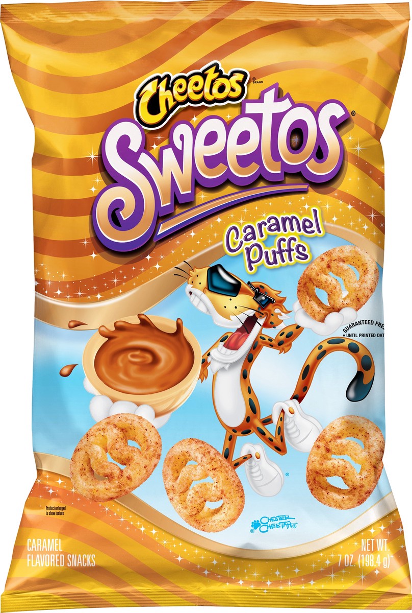 slide 2 of 5, Cheetos Sweetos Caramel Puffs, 7 oz