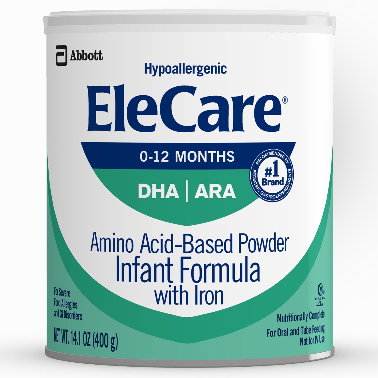 slide 5 of 10, EleCare Hypoallergenic Formula Amino Acid-based Infant Formula Powder 1-14.1 oz Can, 14.1 oz