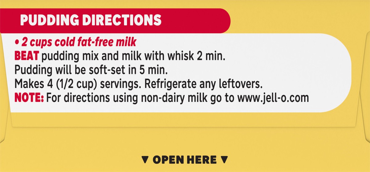 slide 3 of 9, Jell-O Banana Cream Artificially Flavored Zero Sugar Instant Reduced Calorie Pudding & Pie Filling Mix, 0.9 oz Box, 0.9 oz