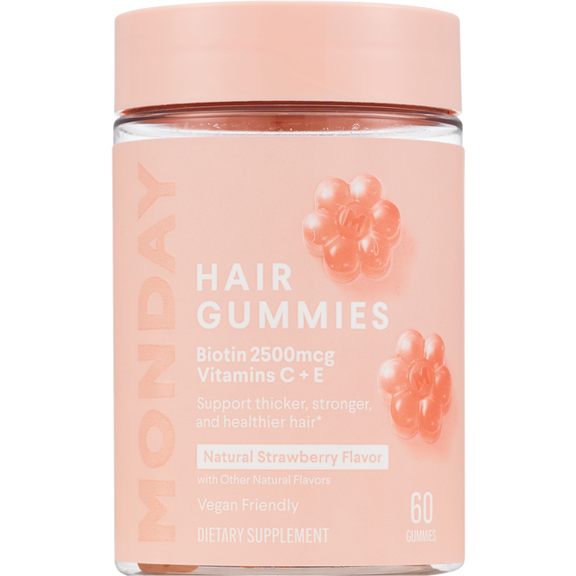 slide 1 of 1, Monday Hair Gummies 60Ct, 60 ct