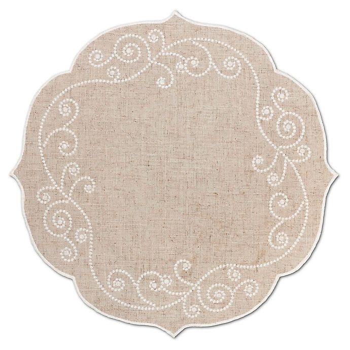 slide 1 of 1, Lenox French Perle Placemat - Linen, 1 ct