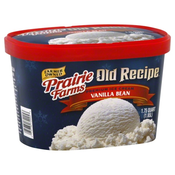 slide 1 of 1, Prairie Farms Vanilla Bean Ice Cream, 56 fl oz