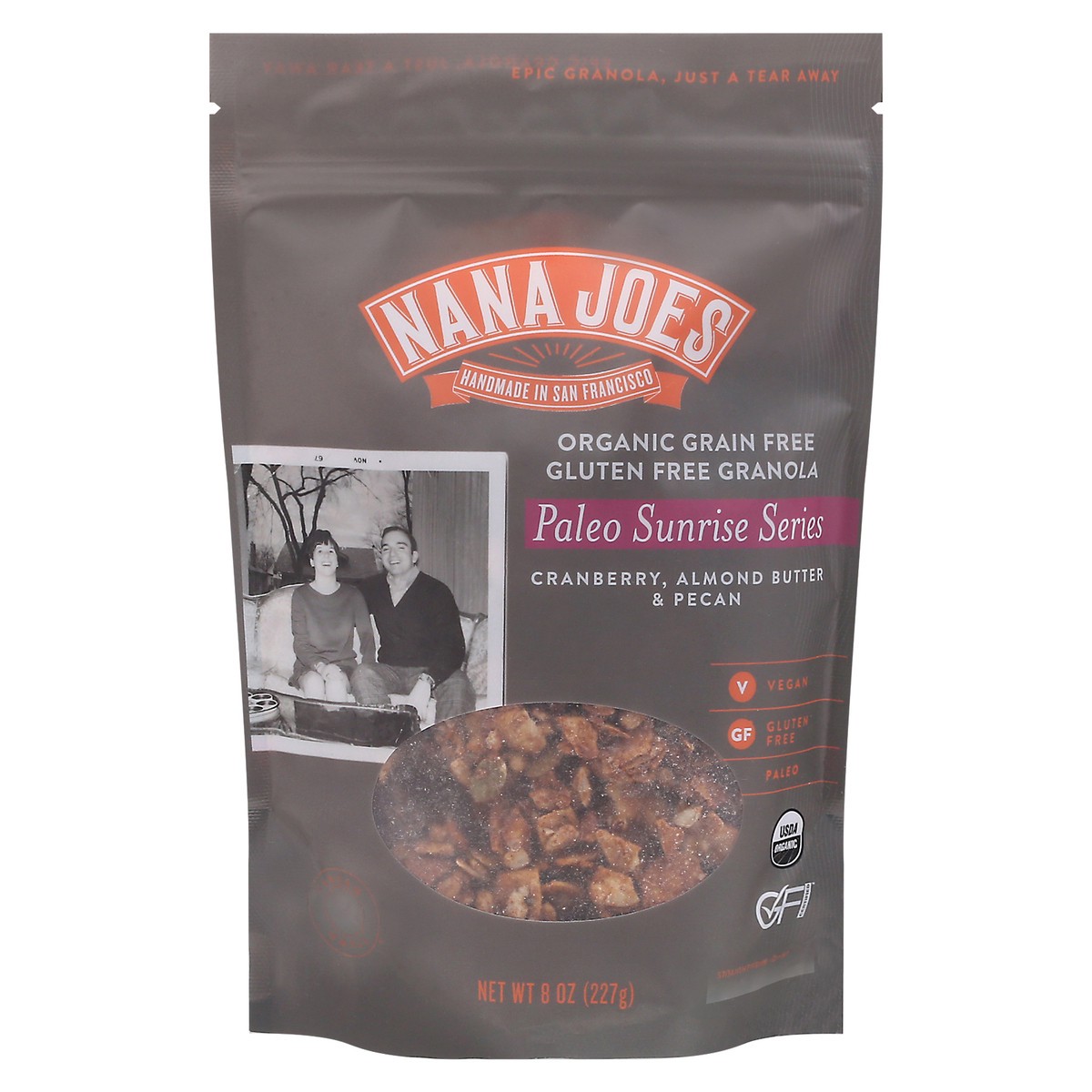 slide 5 of 13, Nana Joes Paleo Sunrise Series Cranberry, Almond Butter & Pecan Granola 8 oz, 