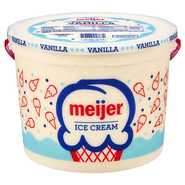 slide 1 of 1, Meijer Vanilla Ice Cream, 5 qt