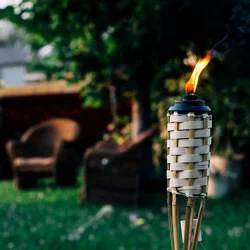 Tiki Luau Bamboo Torch Natural - TIKI