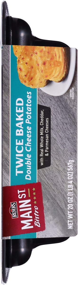slide 7 of 12, Main St. Bistro Twice Baked Double Cheese Potatoes with Real Whole Milk Cheddar & Parmesan Cheeses 20 oz, 20 oz
