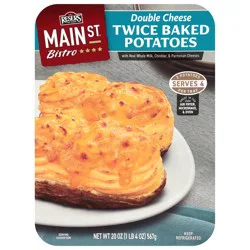 Main St. Bistro Twice Baked Double Cheese Potatoes with Real Whole Milk Cheddar & Parmesan Cheeses 20 oz