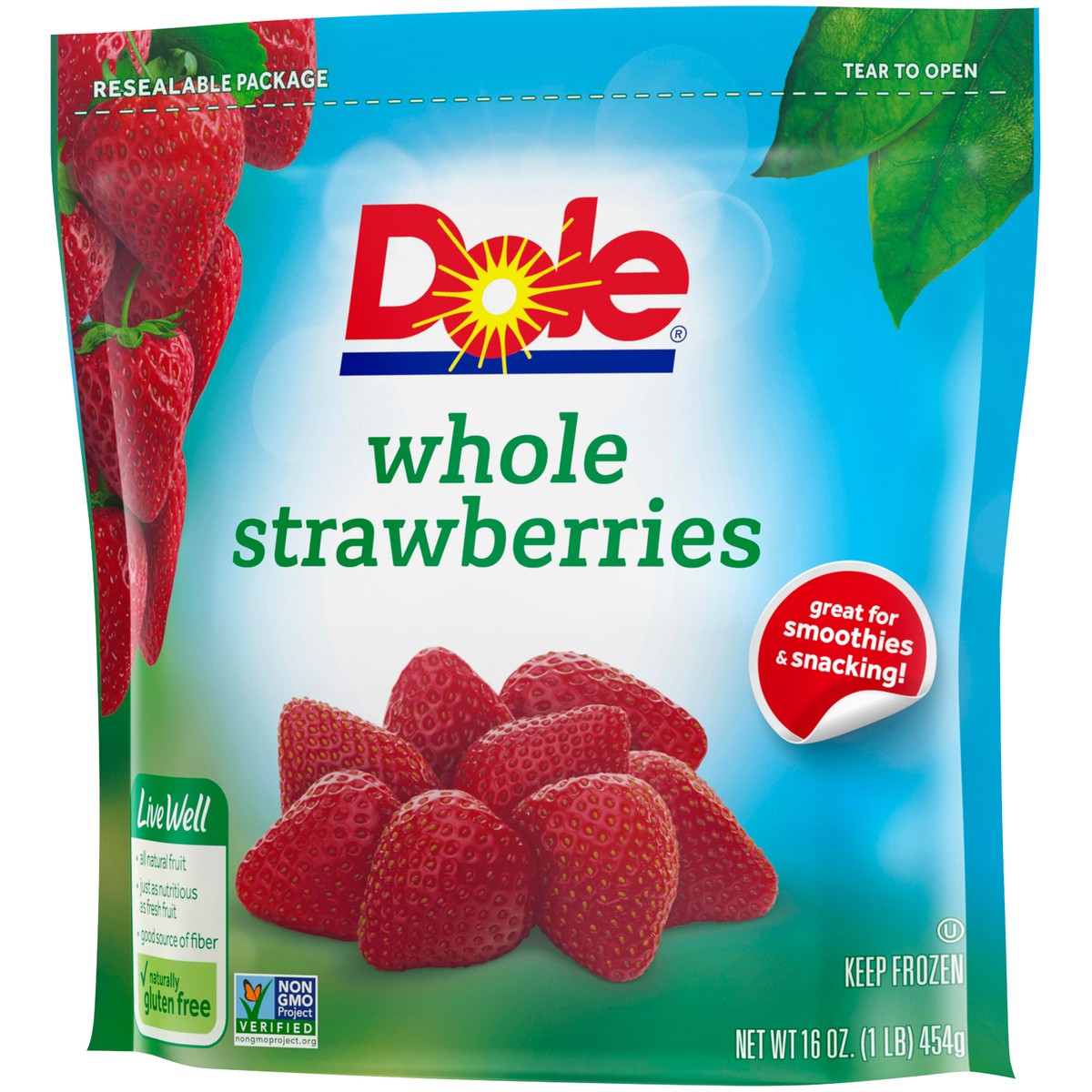 slide 7 of 9, Dole Whole StrawberriesPouch, 16 oz