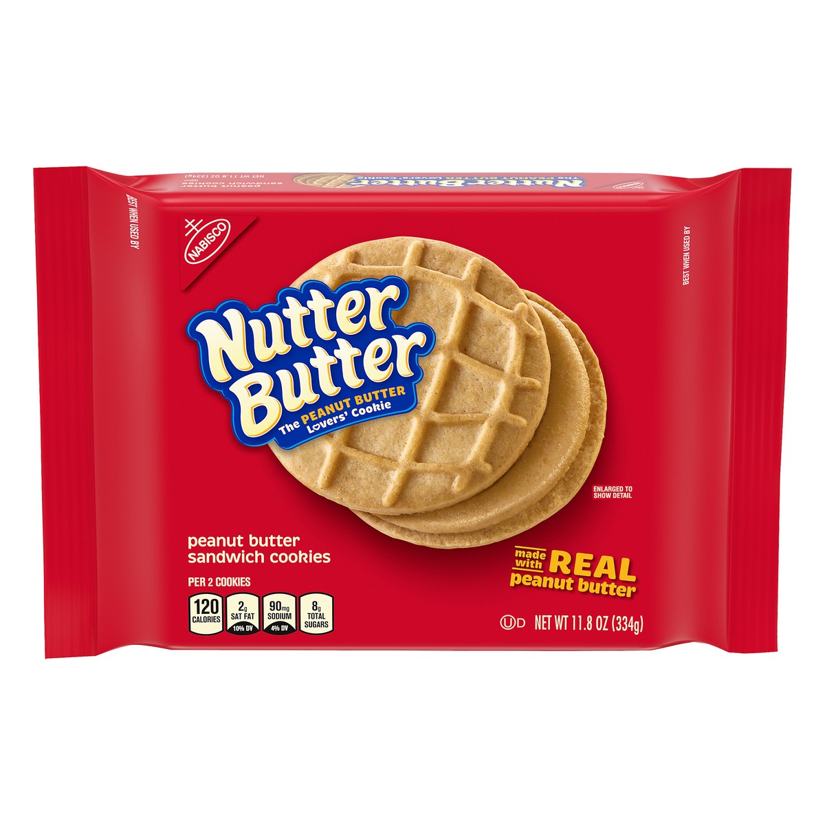 slide 1 of 9, Nutter Butter Peanut Butter Sandwich Cookies, 11.8 oz, 11.8 oz