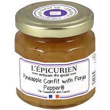slide 1 of 1, L'Epicurien Confit - Pineapple W/Penja Pepper - 4 oz, 4 oz